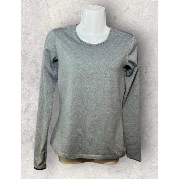 Nike Pro Women's Size Small Dri Fit Compression Long Sleeve Activewear Top Gray - Picture 1 of 4